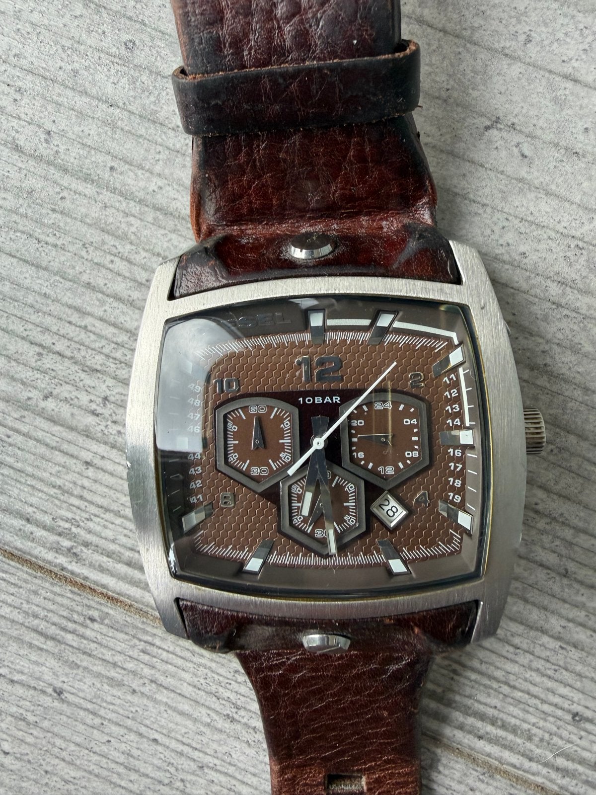 Diesel Only The Brave Herenhorloge DZ-4184, Sieraden, Tassen en Uiterlijk, Horloges | Heren, Overige merken, Staal, Polshorloge