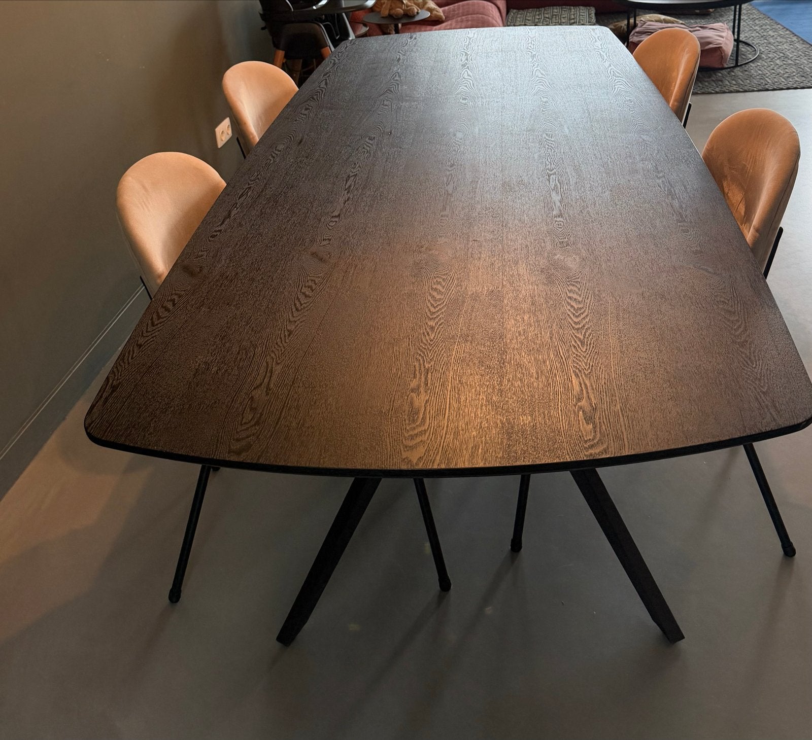 Eettafel deens ovaal, Ophalen, Overige materialen, Gebruikt, 200 cm of meer