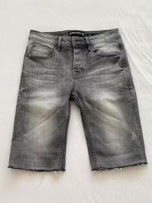 Grijze denim korte broek Own the streets maat 38, Kleding | Heren, Overige jeansmaten, Ophalen of Verzenden, Own the streets, Grijs