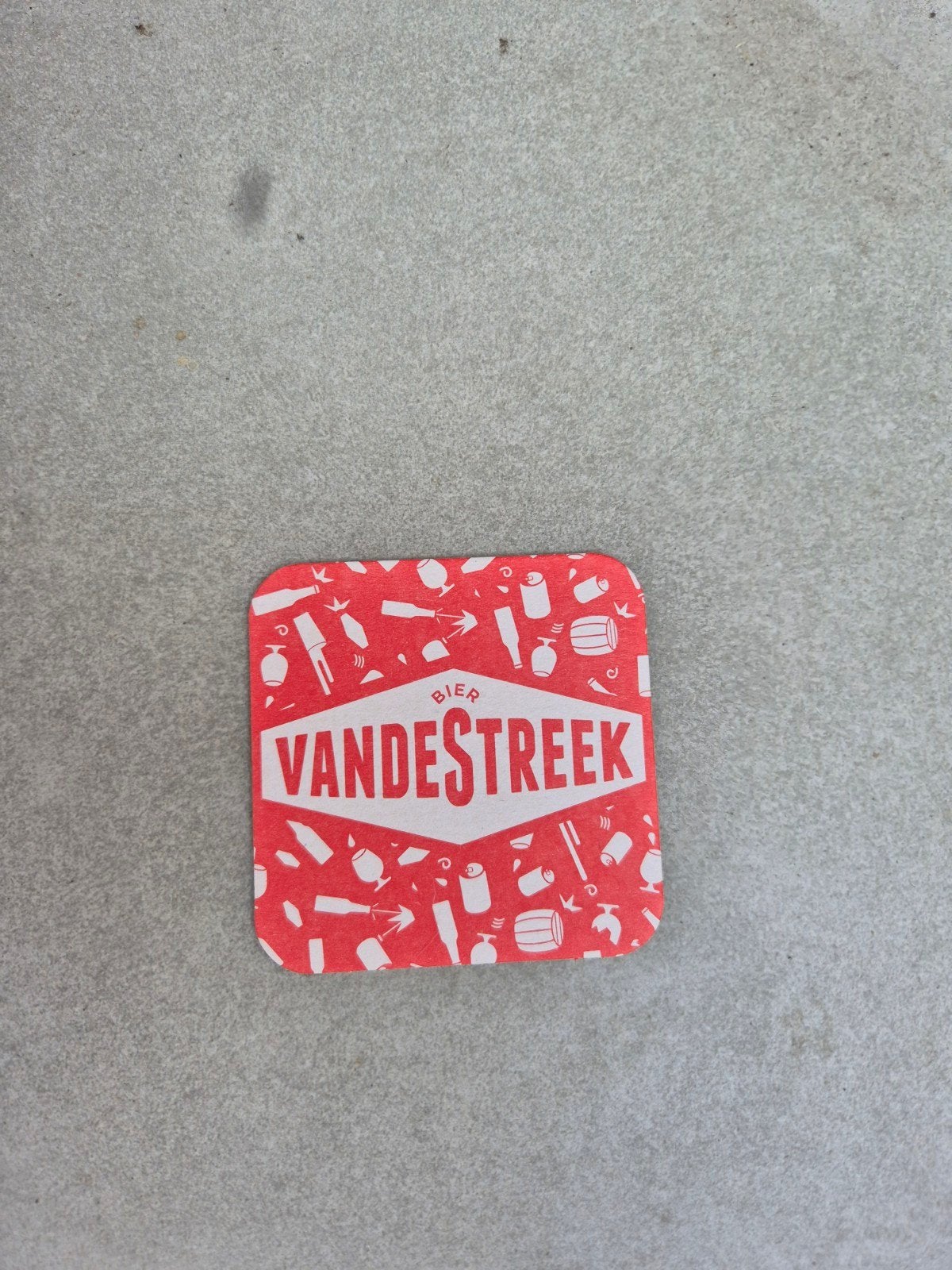 VanDeStreek bierviltje, Ophalen of Verzenden, Viltje(s), Overige merken