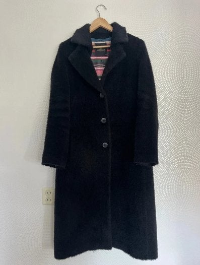 Creenstone Zwarte Lange Jas Maat 38, Kleding | Dames, Maat 38/40 (M), Zwart, Creenstone, Ophalen of Verzenden
