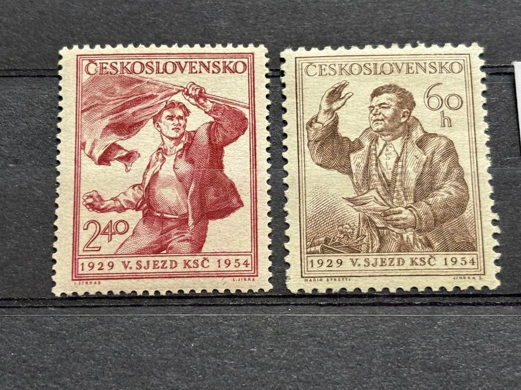 Tsjechoslowakije 1954, Ophalen of Verzenden, Overige landen, Postfris