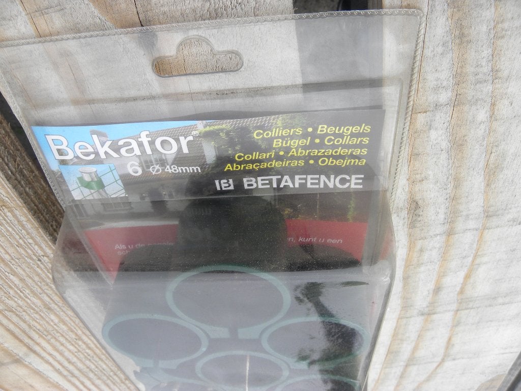 Betafence Bekafor beugels Ø48 mm, set van 6 stuks., Tuin en Terras, Gaas en Draad, Ophalen of Verzenden, Nieuw, Minder dan 10 meter