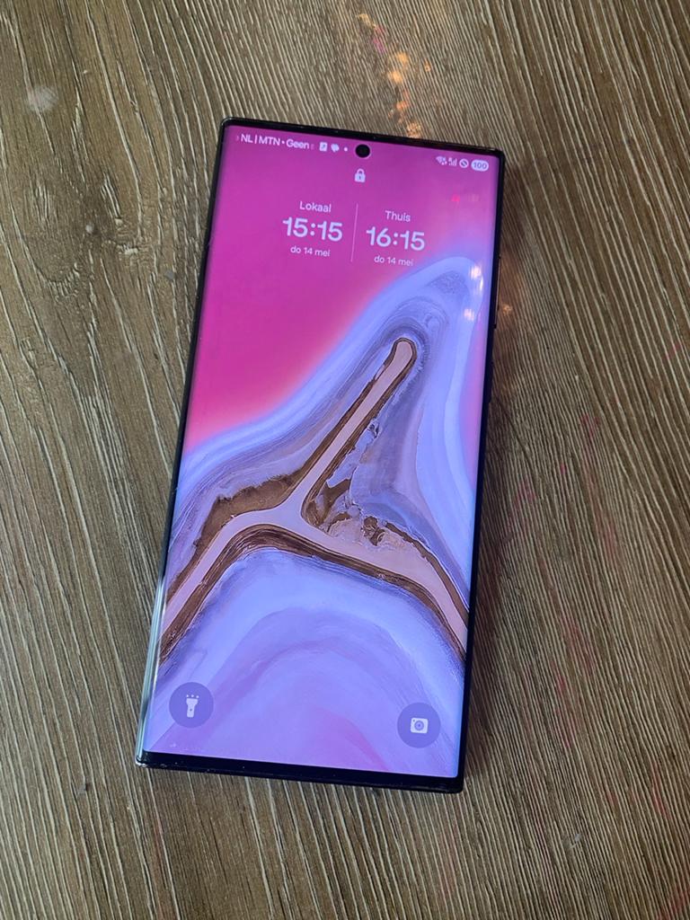 Samsung Galaxy S22 Ultra, Ophalen, Gebruikt, Zwart, Touchscreen