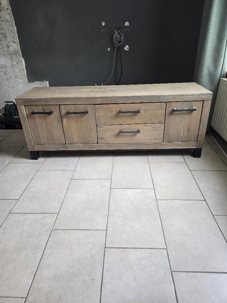 Hevano Tv Dressoir Pronto, Ophalen, Gebruikt, 150 tot 200 cm, Eikenhout
