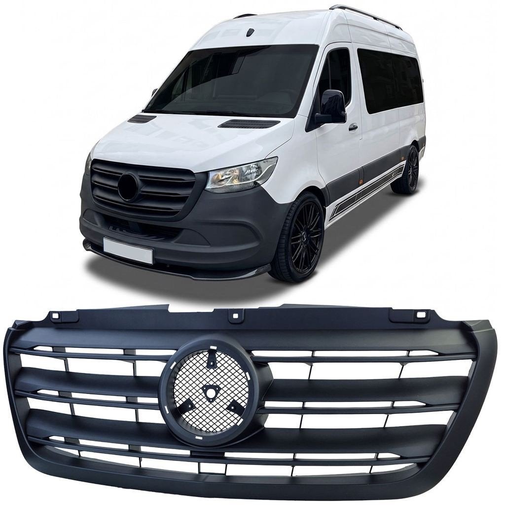 Grill Zwart Voor Mercedes Sprinter W907 W910 2018-2024, Auto diversen, Tuning en Styling, Verzenden, Automotive Parts, A.parts@hotmail.nl