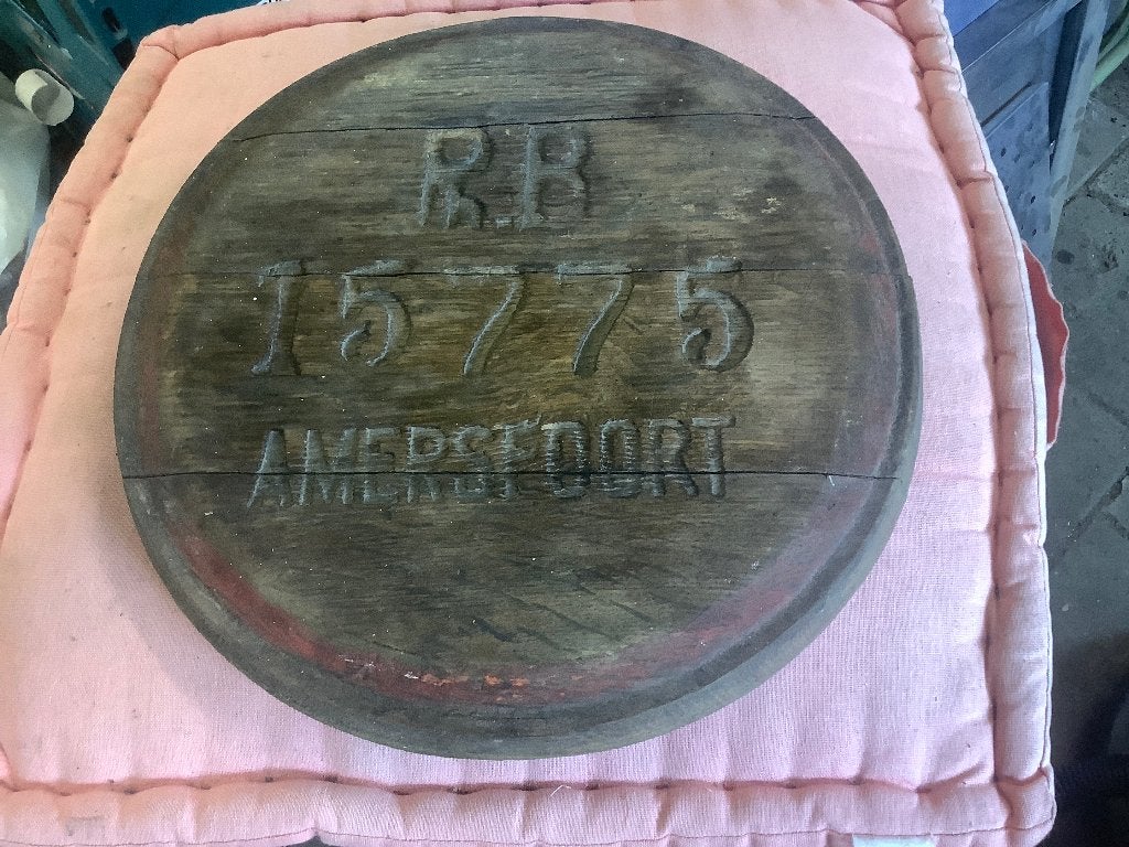 Biervat deksel Phoenix amersfoort, Verzamelen, Ophalen of Verzenden, Gebruikt, Reclamebord, Plaat of Schild, Overige merken