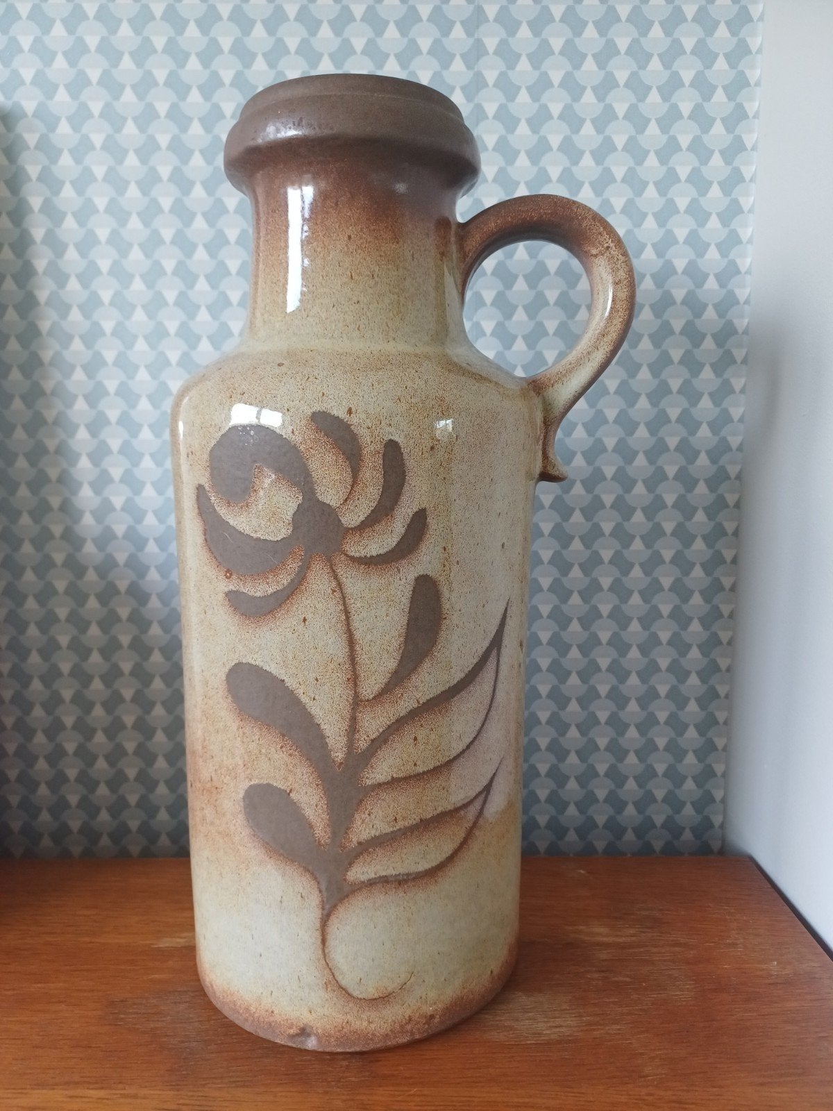 Vintage West Germany Keramiek Vaas 407/ 45 cm - Helemaal Gaa, Ophalen