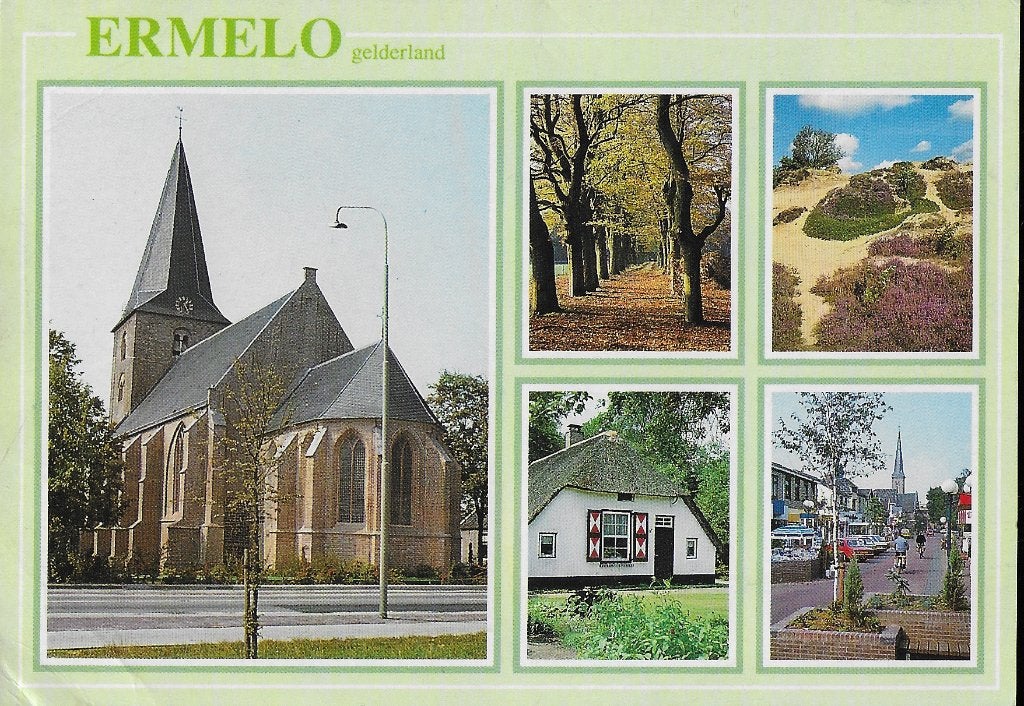 Ermelo Gelderland gelopen ansichtkaart ( 1416 ), Ophalen of Verzenden, 1980 tot heden, Gelopen, Gelderland