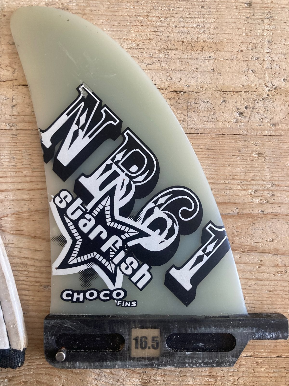 Windsurf vinnen: Choco Starfish 16.5 en Vector Fins Freeda 2, Overige merken, Gebruikt, 3.5 tot 5 m², Minder dan 250 cm