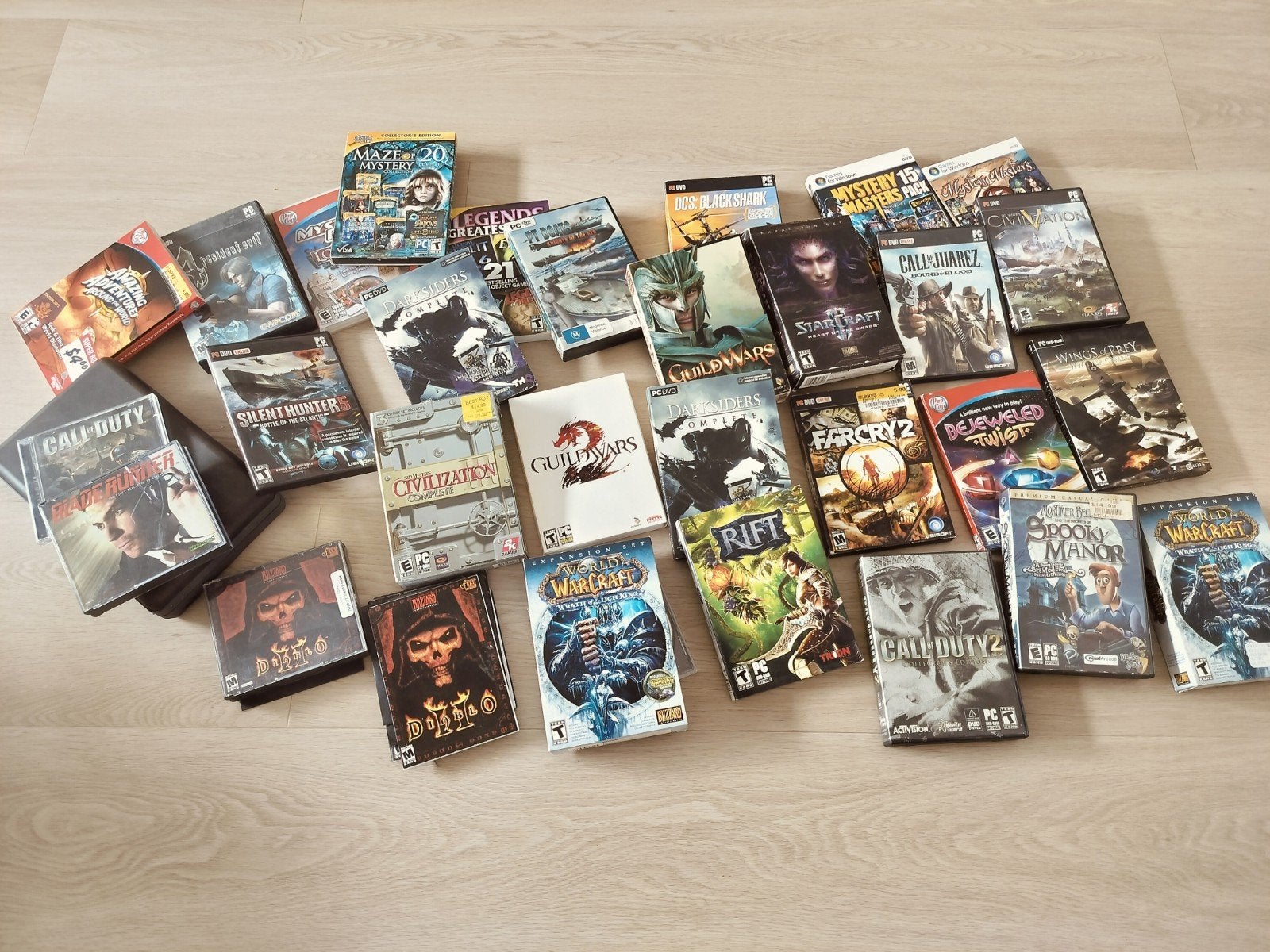 Grote collectie pc-games: big boxes en meer, Spelcomputers en Games, Gebruikt, 1 speler, Eén computer, Vanaf 3 jaar