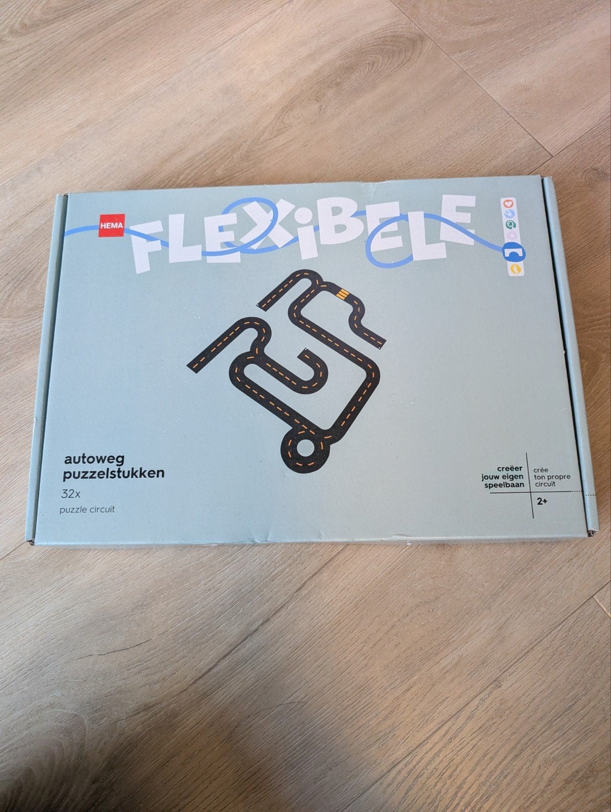 Hema Flexibele Autoweg Puzzelstukken - Nieuw in Doos, Ophalen, Nieuw, Auto