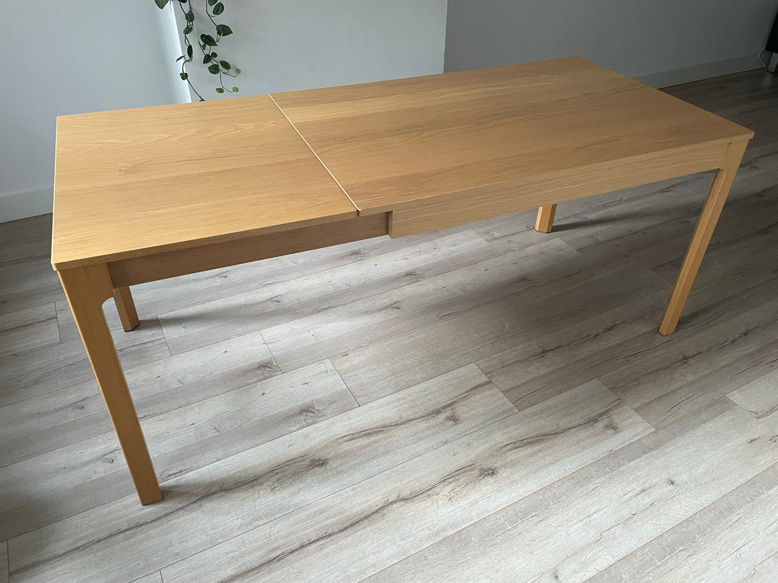 Uitschuifbare eettafel (120/180cm bij 80cm), Ophalen, Gebruikt, Eikenhout, 50 tot 100 cm
