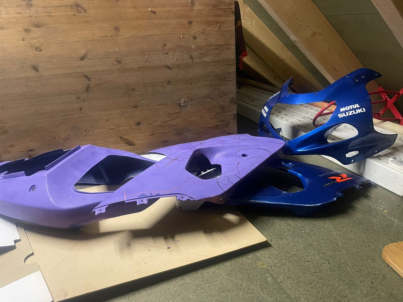 Suzuki gsxr kappen k1, Motoren, Ophalen, Gebruikt