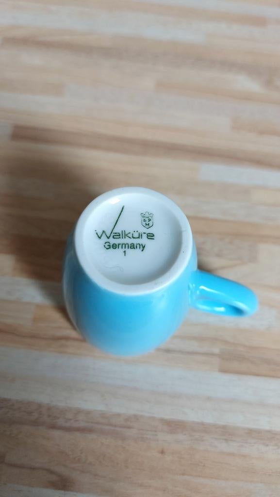 Walküre espresso kopje - lichtblauw, Keramiek, Ophalen of Verzenden, Zo goed als nieuw, Effen