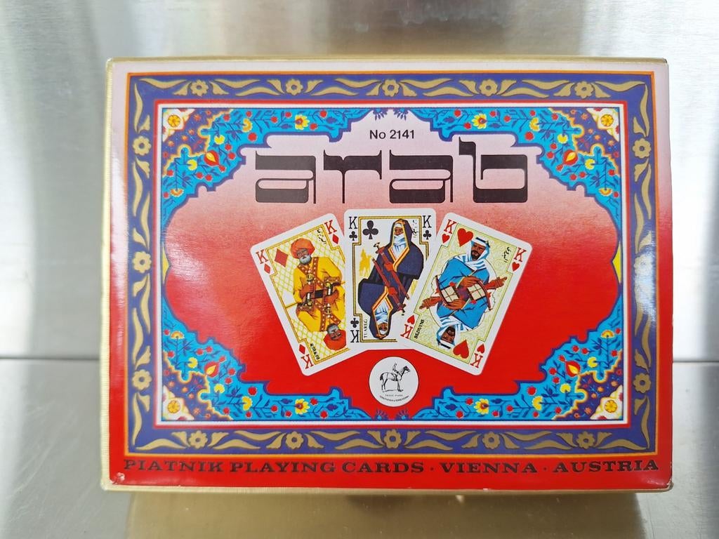 Piatnik arab Speelkaarten No. 2141 - Vintage, Verzamelen, Ophalen of Verzenden, Zo goed als nieuw, Speelkaart(en)