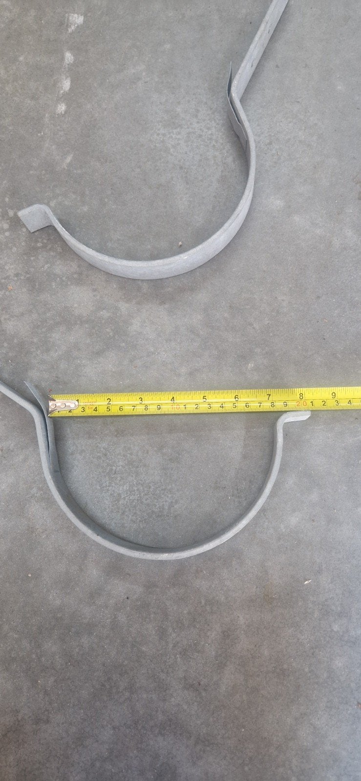 Zinken dakgootbeugels - 2 stuks, Ophalen, Gebruikt, Zink, Minder dan 2 meter
