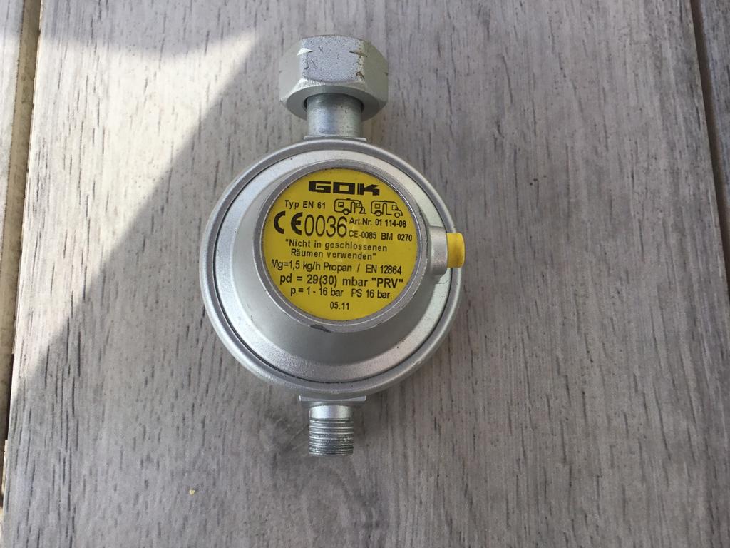 Gasdrukregelaar 30 MB., Ophalen of Verzenden, Zo goed als nieuw
