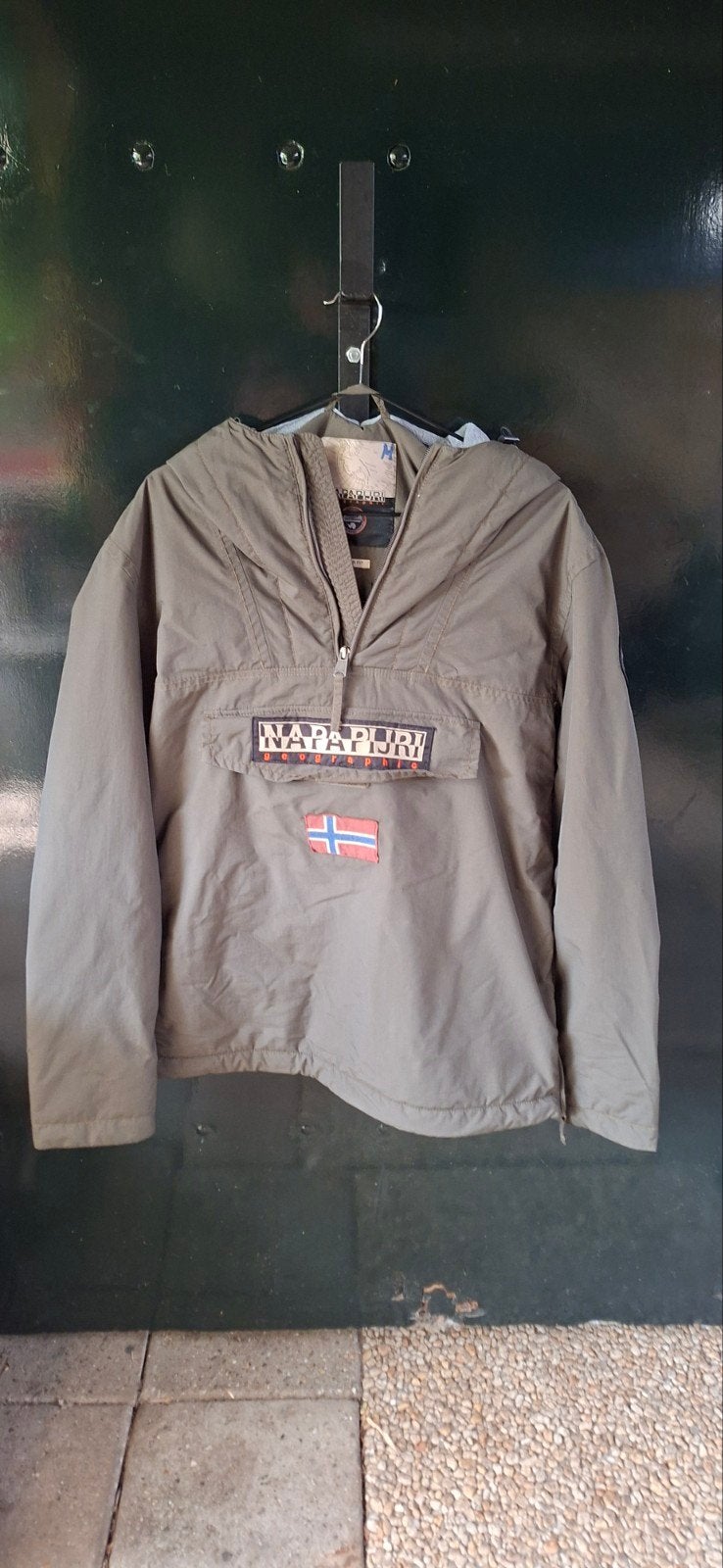 Napapijri jas, Kleding | Heren, Ophalen of Verzenden, Zo goed als nieuw, Maat 52/54 (L), Groen