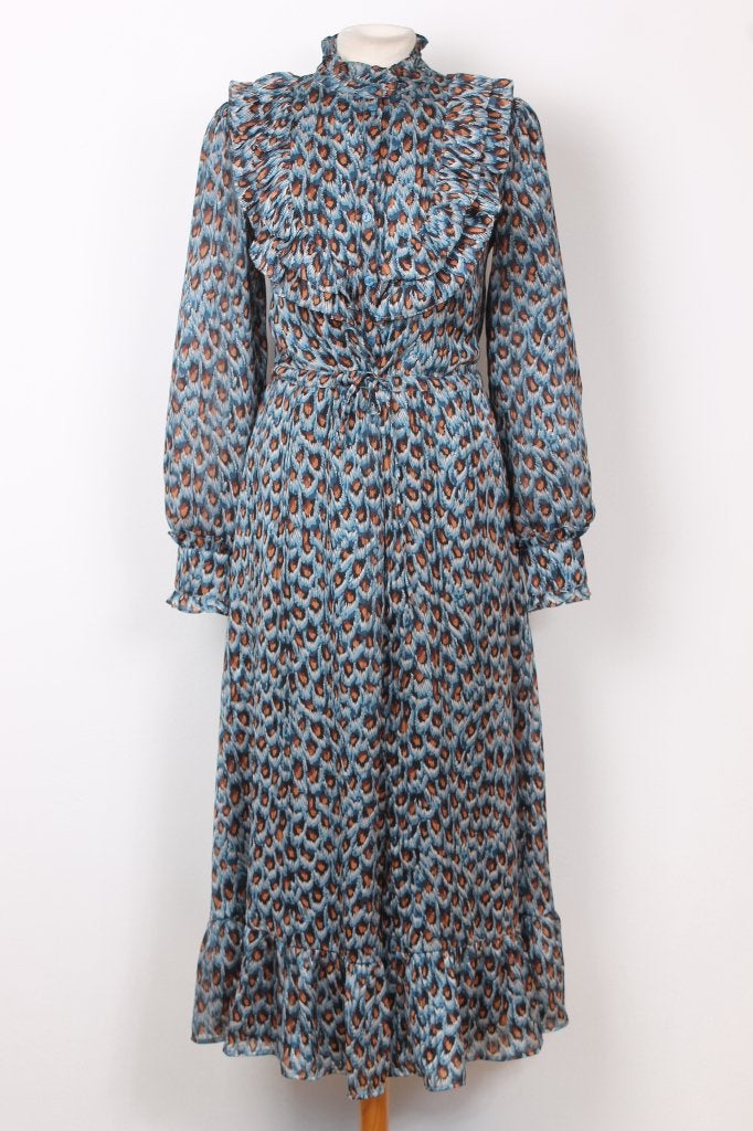Herfst! Maxi jurk van Fabienne Chapot, Kleding | Dames, Blauw, Ophalen of Verzenden, Zo goed als nieuw, Fabienne Chapot