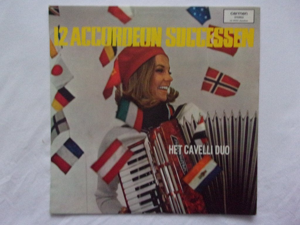Het cavelli duo - 12 accordeon successen LP, LP, Gebruikt, Ophalen of Verzenden, Levenslied of Smartlap