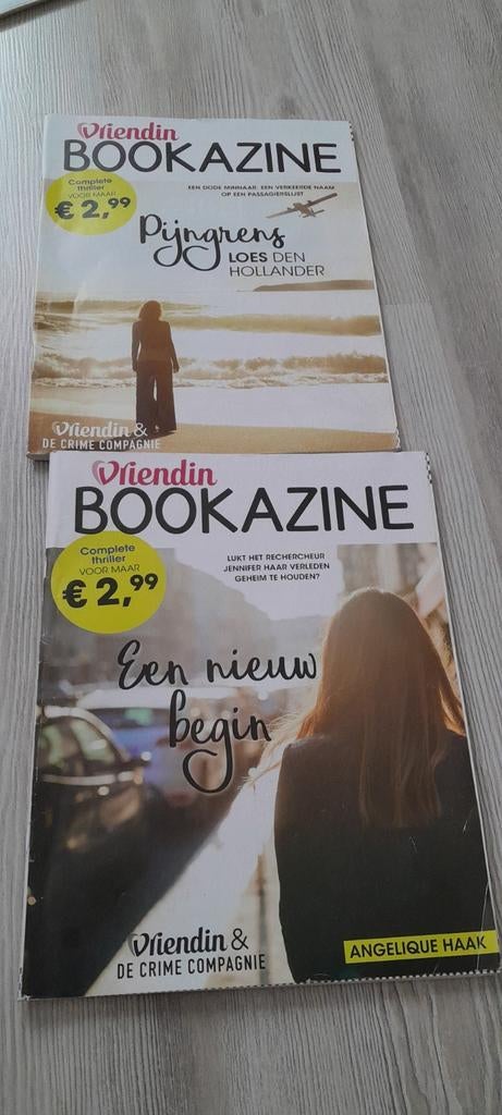 Vriendin Bookazine Thriller Boeken - 2 stuks, Boeken, Ophalen, Gelezen, Loes den Hollander, Angelique Haak, Nederland