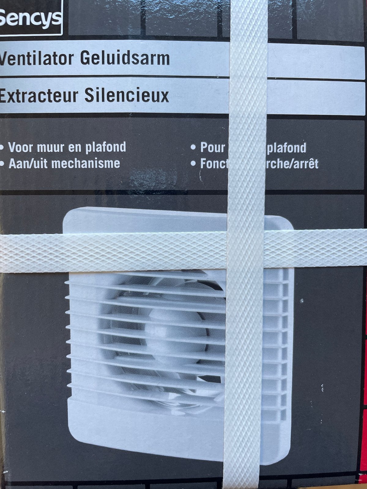 Sencys Geluidsarme Ventilator voor muur en plafond - Nieuw, Ophalen of Verzenden, Nieuw, Ventilator