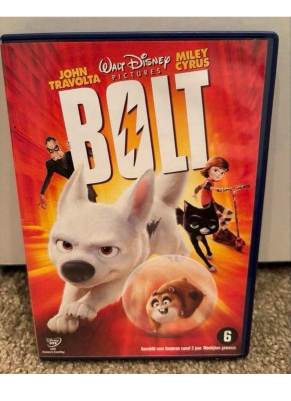 Bolt DVD - Disney animatiefilm met John Travolta, Animatie, Nederlands, Vanaf 6 jaar, Film