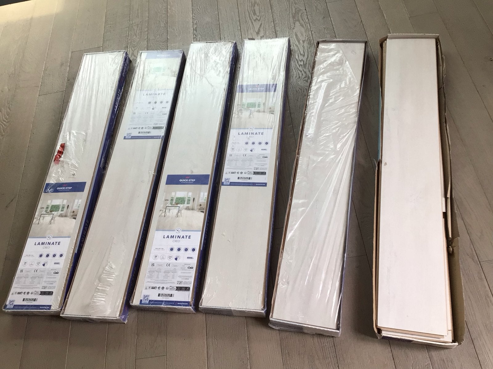 Quick-step laminaat Charlotte oak white - 9-10 m2, Doe-het-zelf en Verbouw, Ophalen, 50 tot 150 cm, Nieuw, 5 tot 10 m²