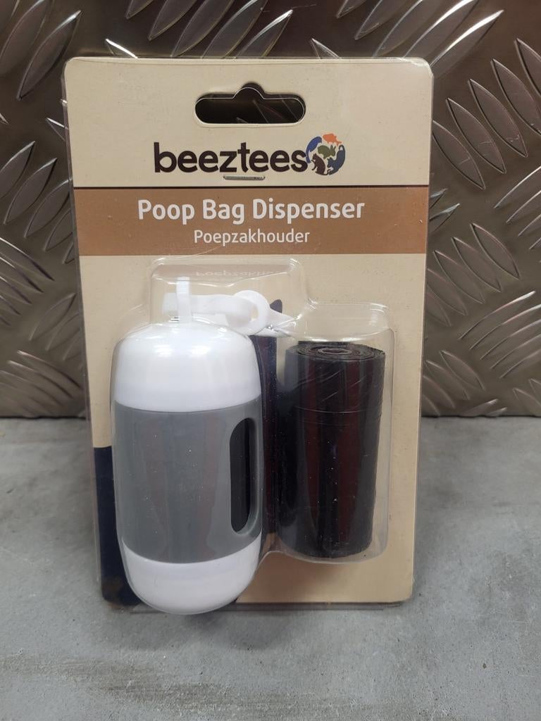 Beeztees - poepzakhouder voor honden - wit - bag dispenser, Dieren en Toebehoren, Honden-accessoires, Ophalen of Verzenden, Zo goed als nieuw