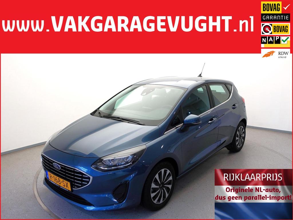 Ford Fiesta Hybrid 1.0 EcoBoost 125pk Titanium++ AUTOMAAT 9d, 12 maanden, Blauw, Origineel Nederlands, Bedrijf