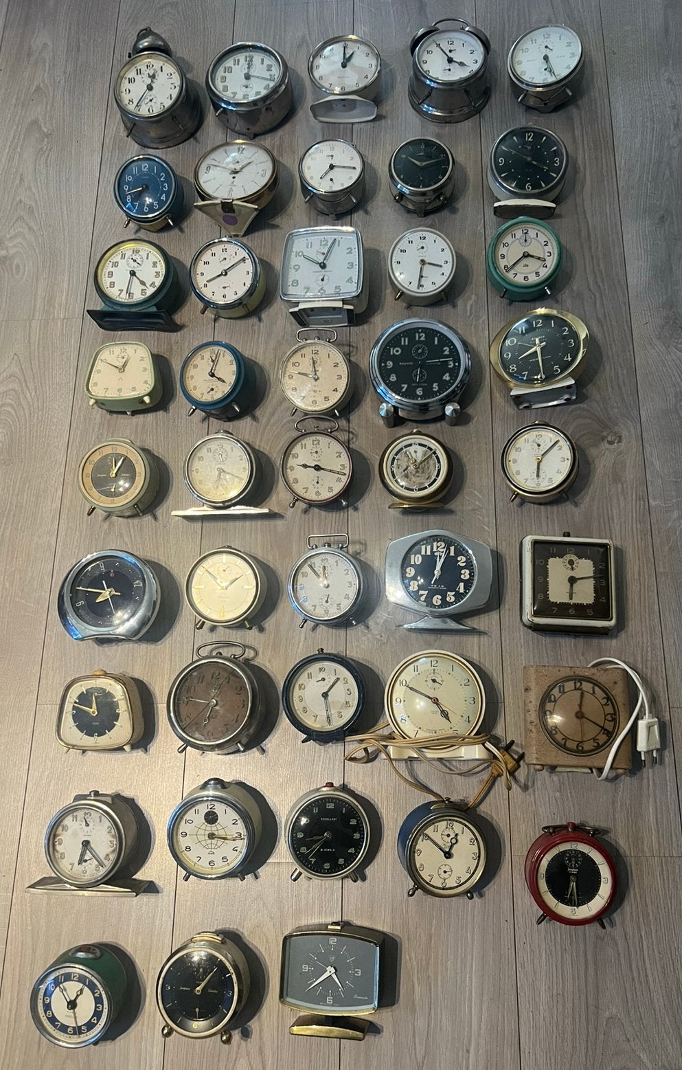 Grote collectie vintage 43 wekkers/ klokjes - diverse merken, Ophalen of Verzenden