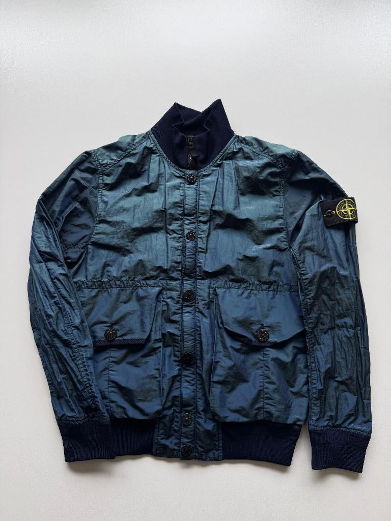 Stone island jas colour weft s, Blauw, Ophalen of Verzenden, Maat 46 (S) of kleiner, Stone Island