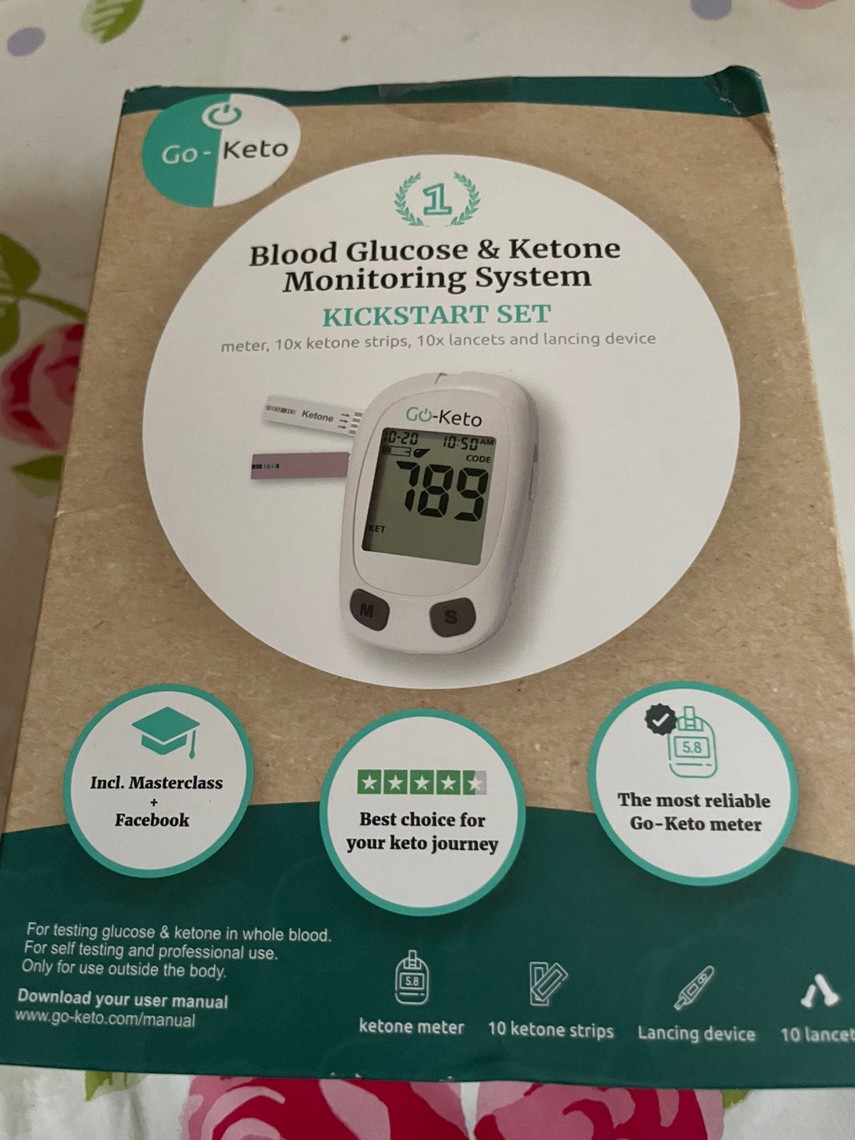 Ketone en glucose meter, Diversen, Verpleegmiddelen, Ophalen of Verzenden, Gebruikt