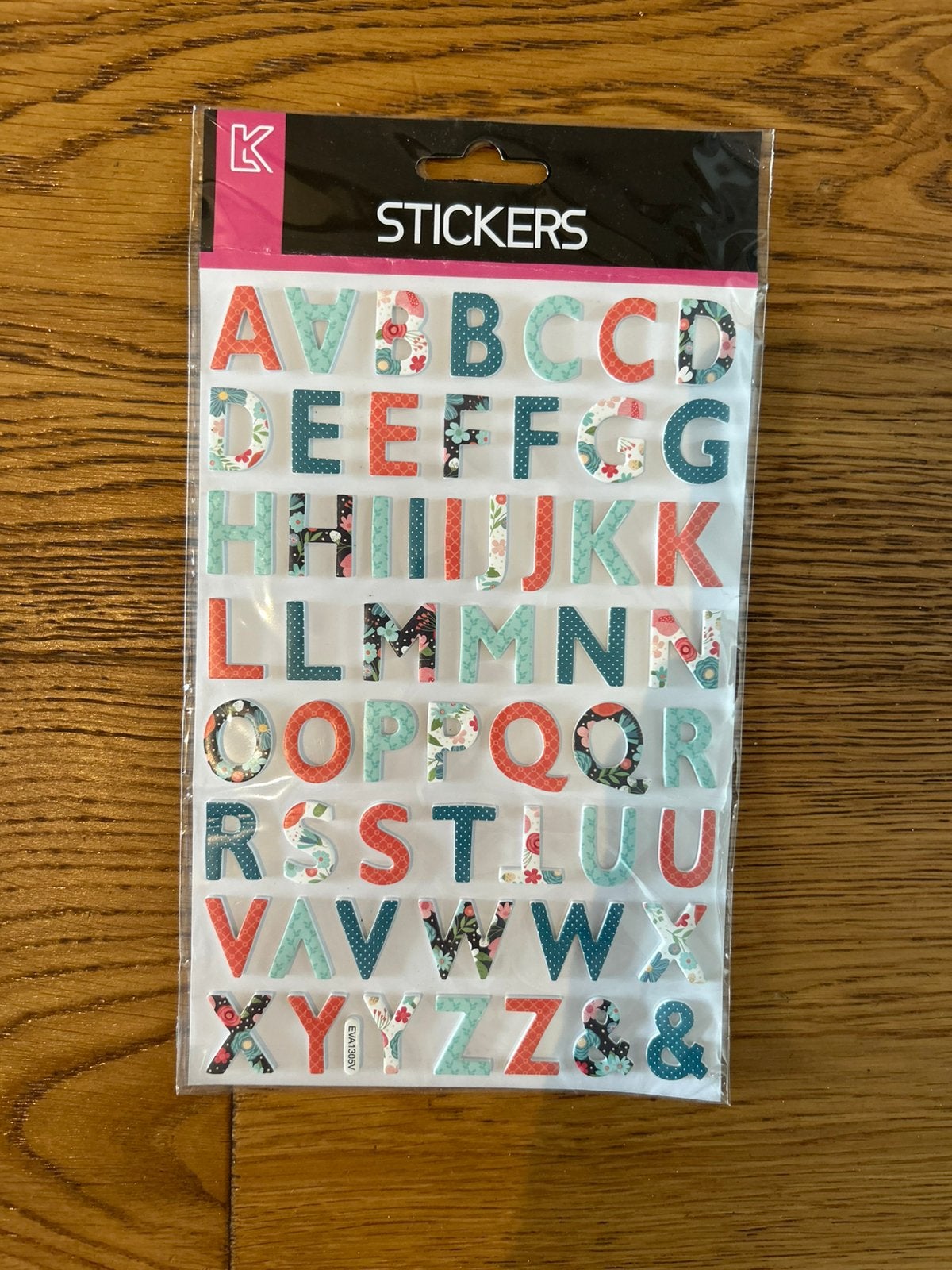 Vel stickers (letters) nieuw. 1,50, Ophalen of Verzenden, Zo goed als nieuw, Versiering of Embellishment