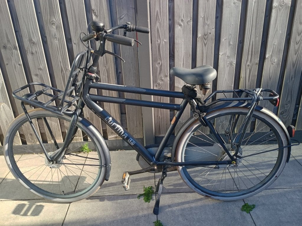 Cortina U4 transportfiets 28 inch – matzwart – rijdt goed, Terugtraprem, Zo goed als nieuw, 65 cm of meer, Ophalen