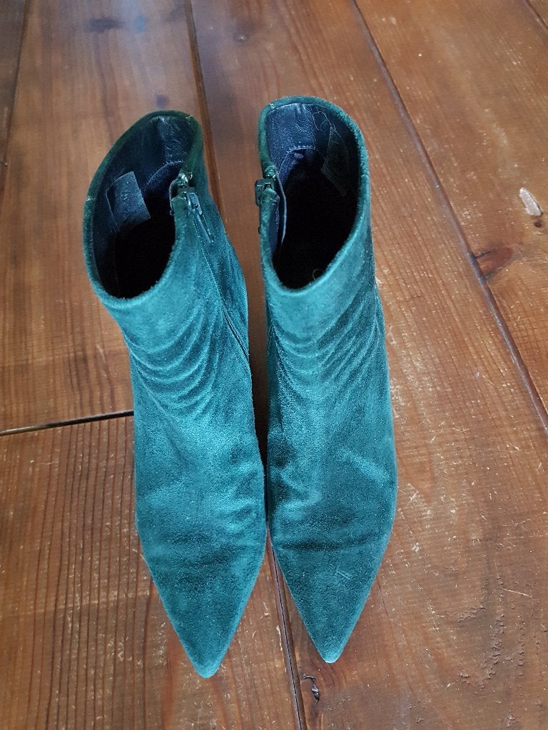 Groene enkellaarsjes, maat 37, Kleding | Dames, Lage of Enkellaarzen, Ophalen of Verzenden, Gedragen, Groen