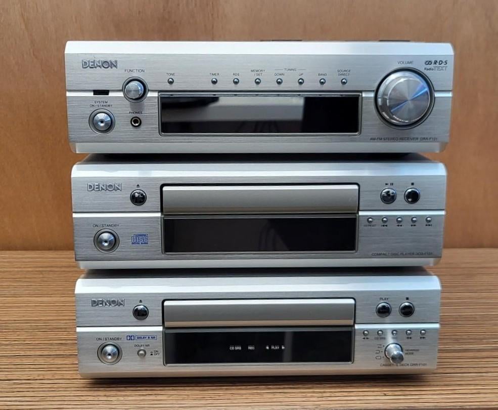 Denon F101 Stereo Set met Chromecast en Afstandsbediening, Ophalen, Tuner of Radio, Denon, Zo goed als nieuw