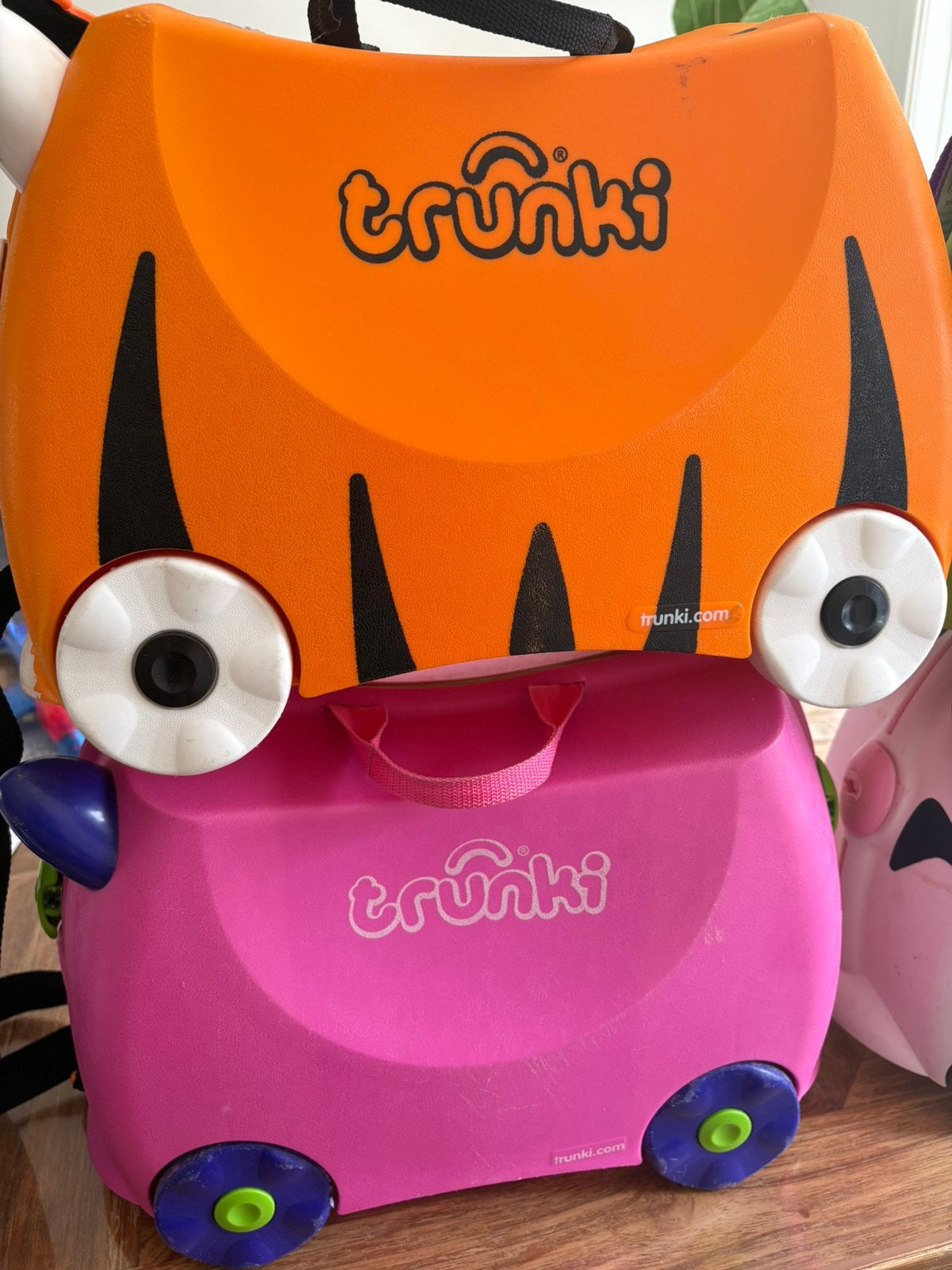 Trunki ride-on Koffer Kinderen Rijdbaar Kind Handbagage, Ophalen, Hard kunststof, Minder dan 50 cm, Zo goed als nieuw