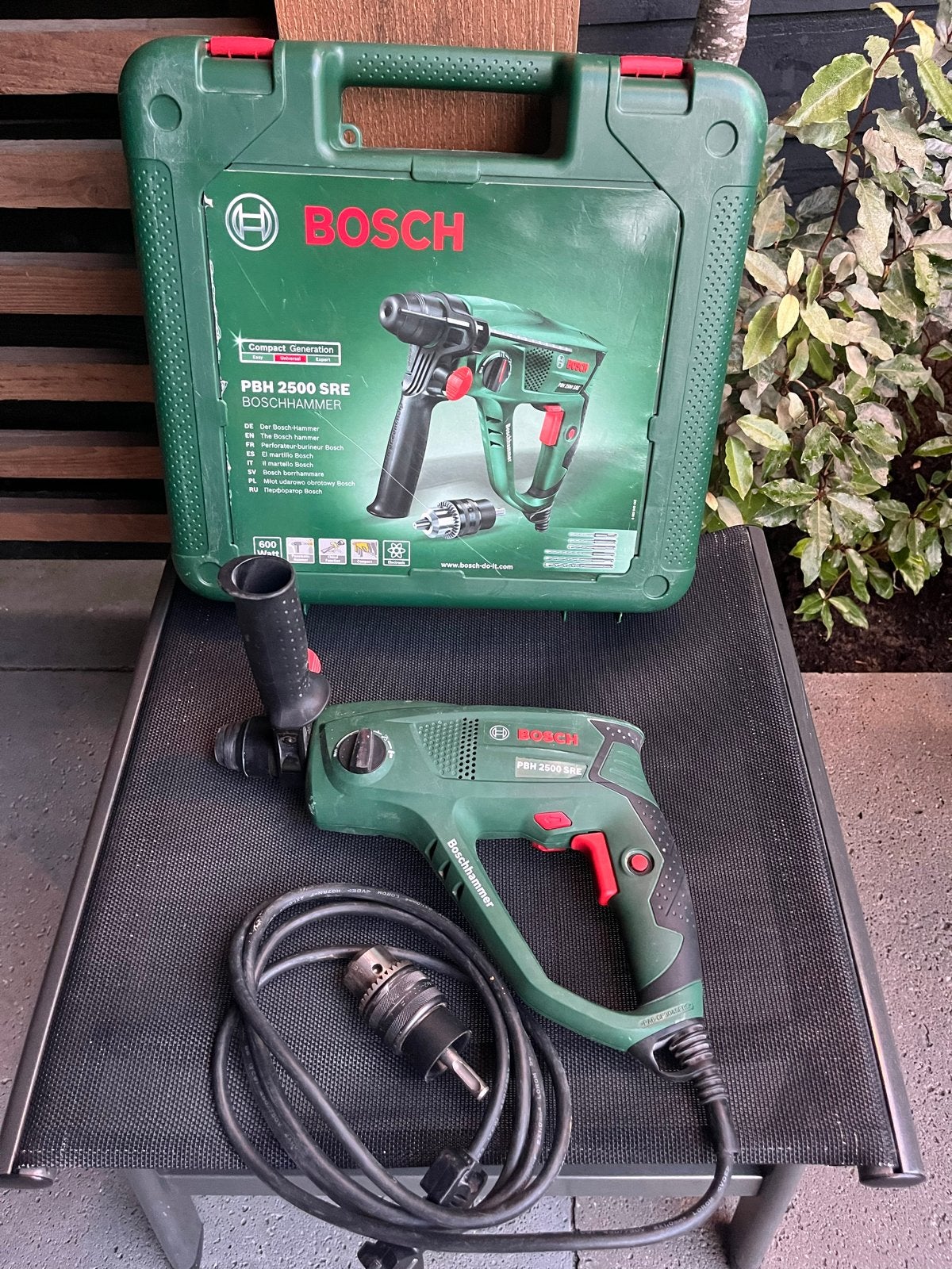 Bosch Boorhamer PBH 2500 SRE - 600W, SDS-plus, gebruikt, Boor- en/of Breekhamer, Ophalen of Verzenden, Klopboormechanisme, Gebruikt