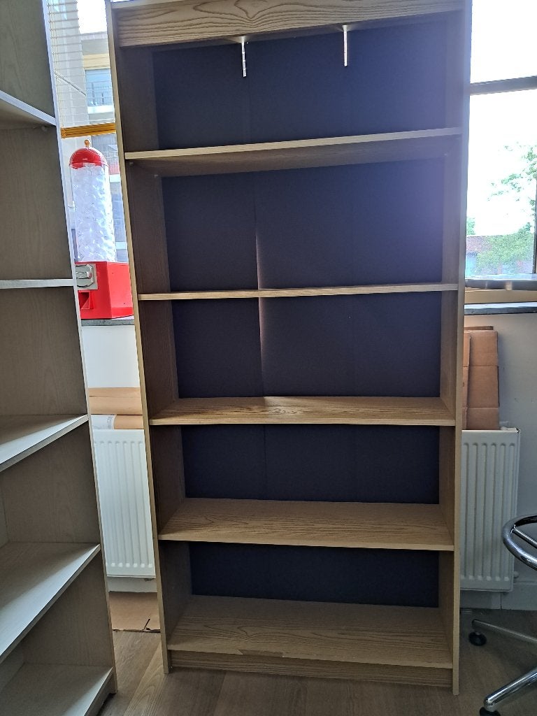 boekenkast, Huis en Inrichting, Kasten | Boekenkasten, Ophalen, Met plank(en), Gebruikt, 100 tot 150 cm