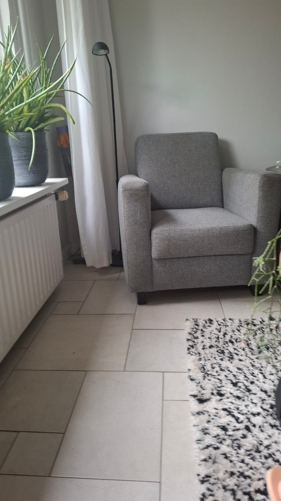 2 mooie  grijze fauteuiles!, Ophalen, Gebruikt, 75 tot 100 cm, Stof