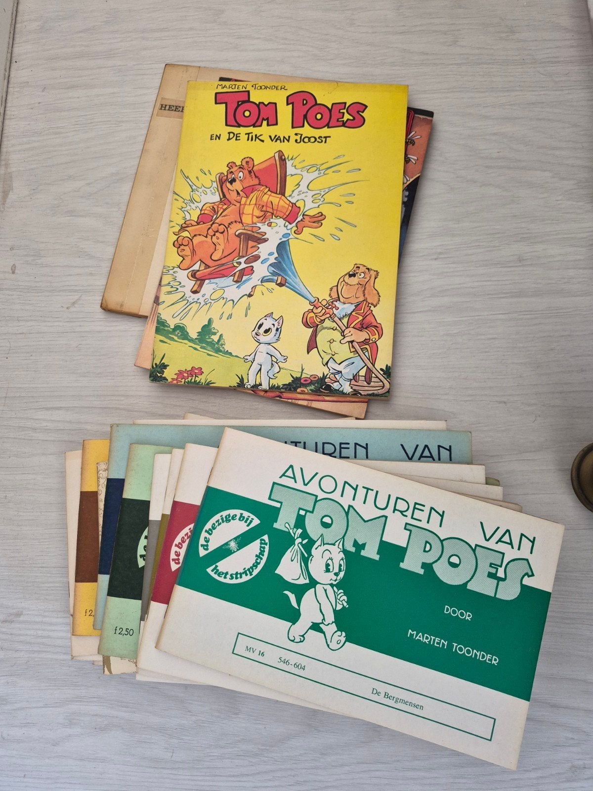 stapel Tom Poes, Meerdere stripboeken, Ophalen of Verzenden, Gelezen