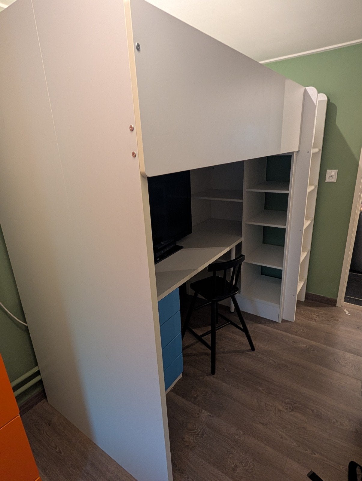 Ikea smastad hoogslaper, Ophalen, Eenpersoons, Zo goed als nieuw, 90 cm