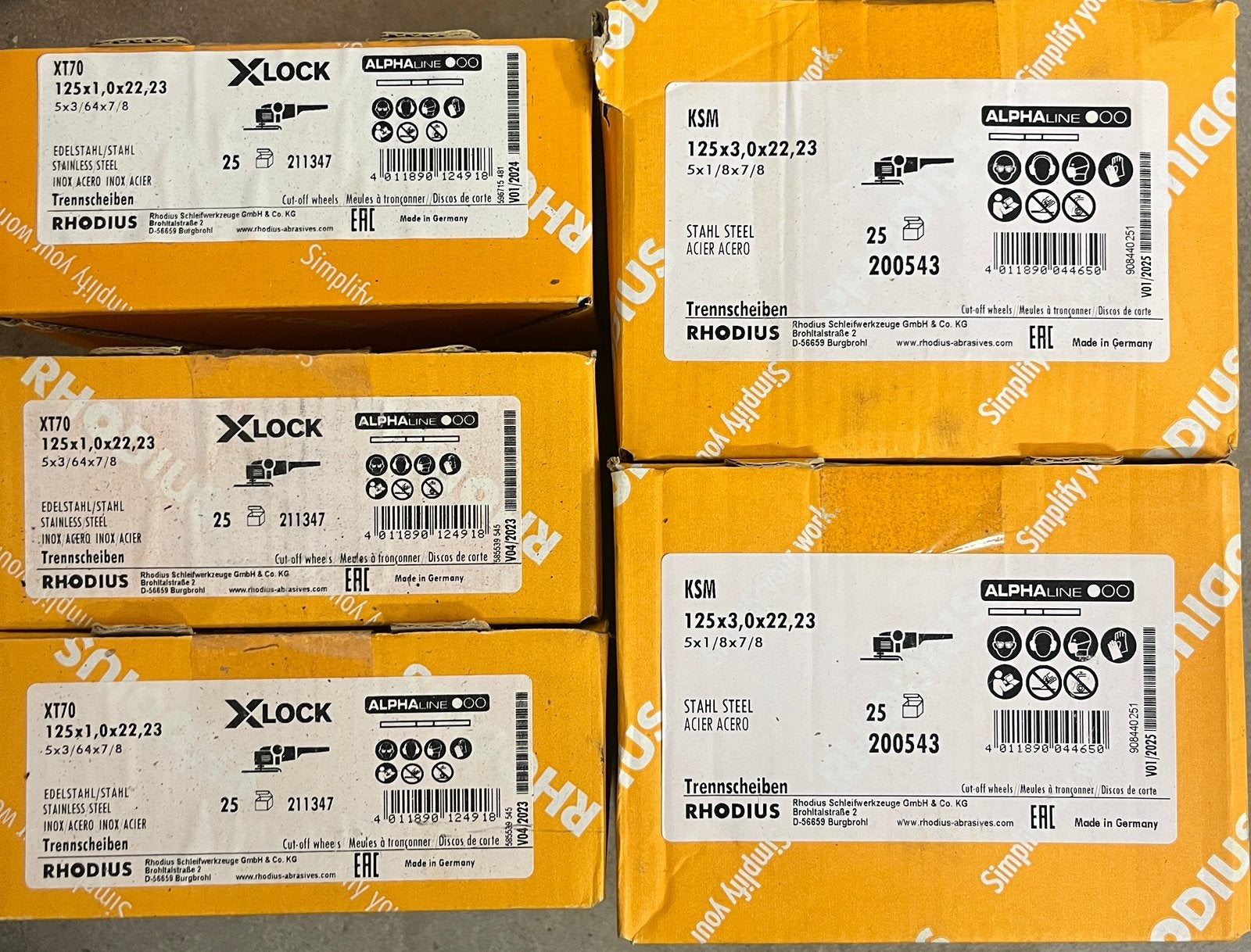 Slijpschijven 125mm en 125 stuks!, Ophalen of Verzenden, Nieuw, Haakse handslijpmachine