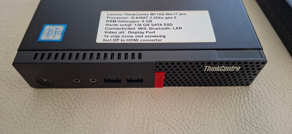 Lenovo ThinkCentre M710Q, nog 1 over., Computers en Software, 2 tot 3 Ghz, Intel Core i5-6400T, 8 GB, Ophalen of Verzenden