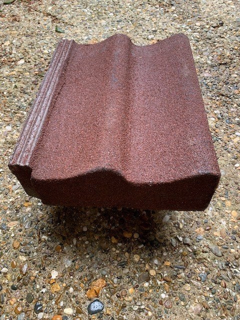 Chaperonpan rood beton, Steen of Klei, Ophalen of Verzenden, Zo goed als nieuw, Minder dan 5 m²