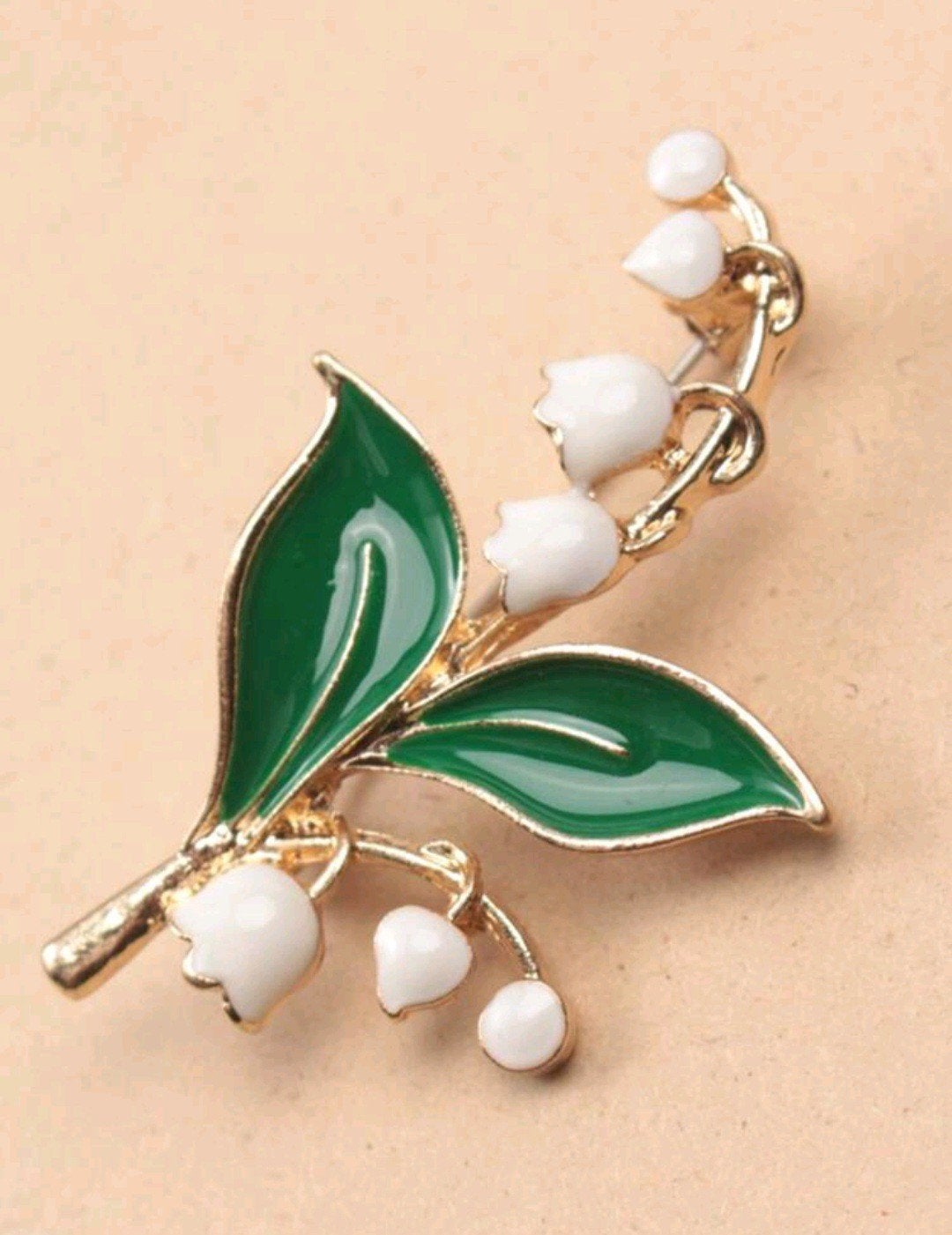 Nieuwe Lelietje-van-dalen Broche, Sieraden, Tassen en Uiterlijk, Ophalen, Overige materialen, 4 tot 7 cm, Nieuw