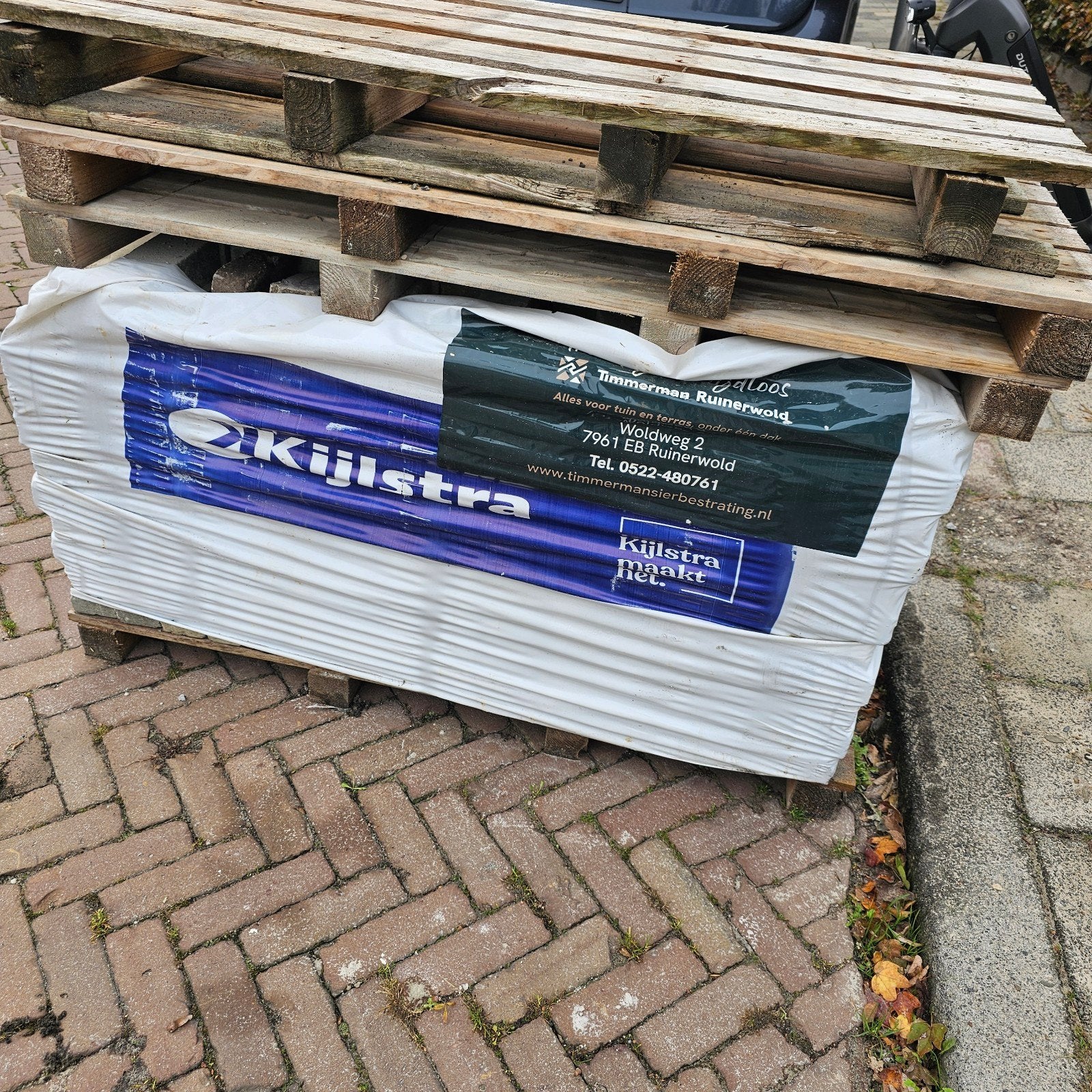 restant waaltjes circa 4 m2 Stonique 7 cm Kijlstra, Ophalen, Nieuw, Beton, Klinkers