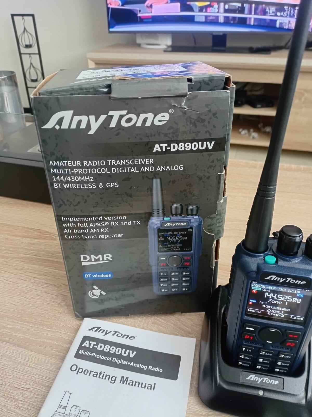 AnyTone AT-D890UV DMR Portofoon met GPS en Bluetooth, Ophalen